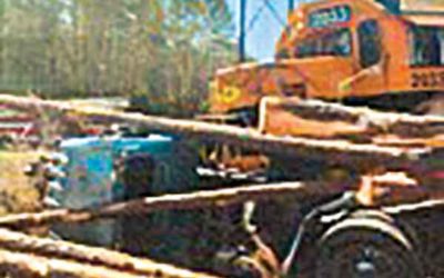 Collision With Train Injures Log Truck Driver