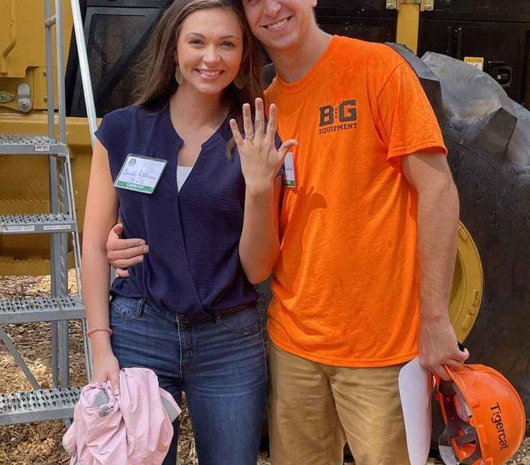Young Logger Proposes at the Mid-South Forestry Equipment Show