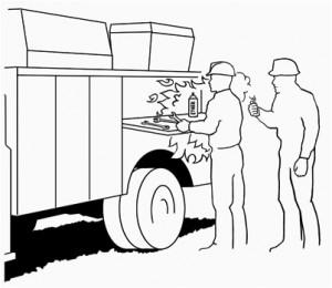 ETHER EXPLOSION SEVERELY BURNS LOGGER