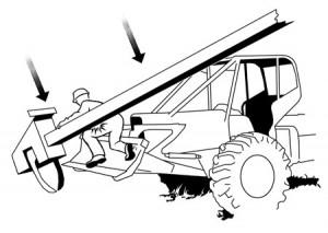 MECHANIC CRUSHES LEG WHILE REPAIRING DELIMBER