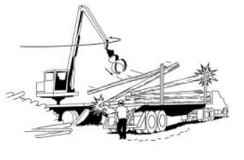 LANDOWNER NEARLY KILLED AT LOG DECK