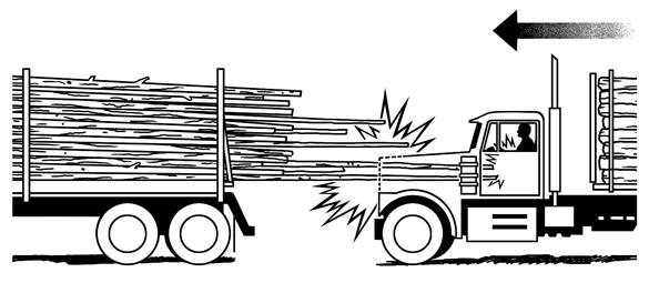 Log Truck Runs Into Back Of Another Log Truck